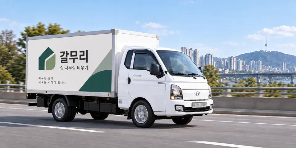 불로동 유품정리 | 갈무리 작업 차량, 그림